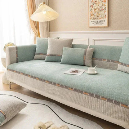 Vintage Kaymaz Tabanlı Koltuk Örtüsü Seti