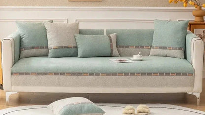 Vintage Kaymaz Tabanlı Koltuk Örtüsü Seti