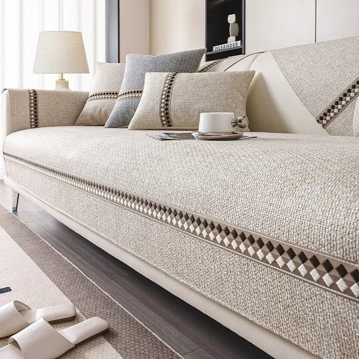 Hasure Kaymaz Tabanlı Koltuk Örtüsü Seti