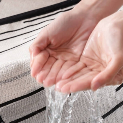 Zebra Kaymaz Tabanlı Koltuk Örtüsü Seti