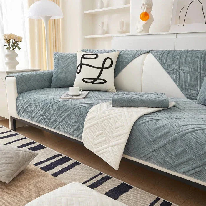 Garden Kaymaz Tabanlı Koltuk Örtüsü Seti